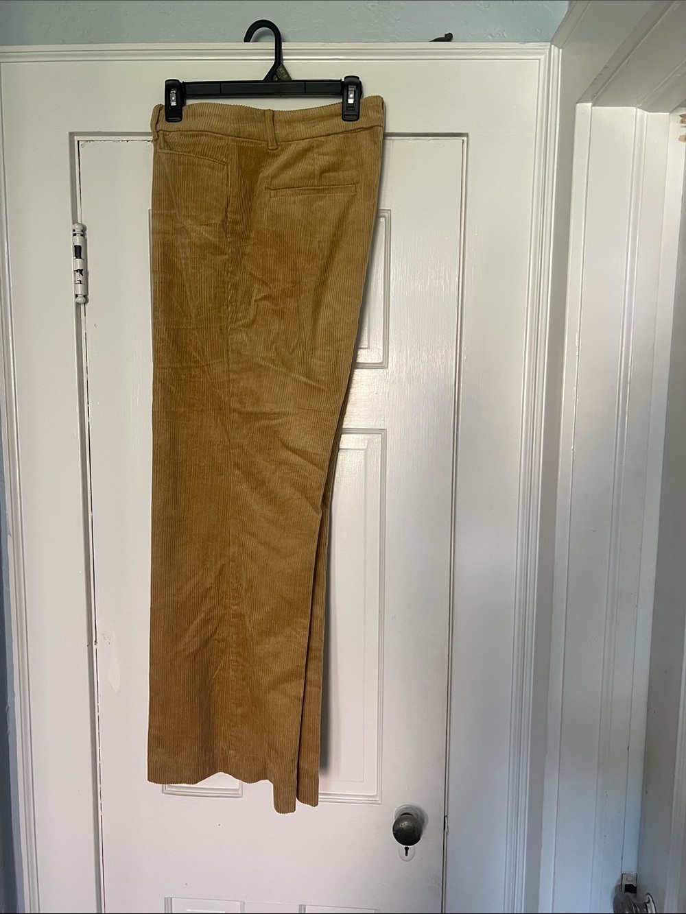 LOFT Size 14 Camel Corduroy Flare Pants 31” Inseam